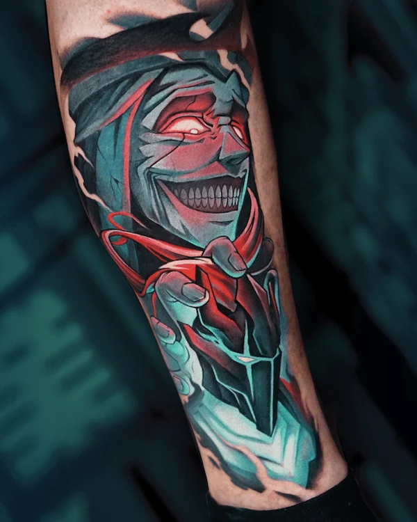 tatuaje tattoo anime fullcolor todo color en Elda Alicante España Madrid Barcelona Asturias de Naruto, Kakashi, Jiraiya